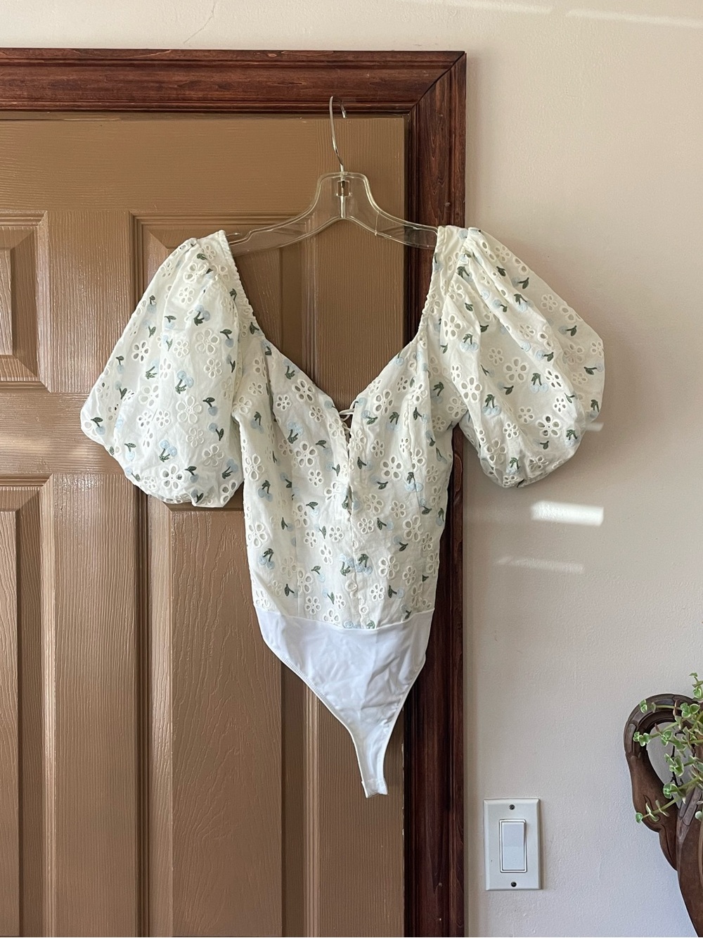 For Love and Lemons Puff Sleeve Bodysuit - Picture 3 of 5